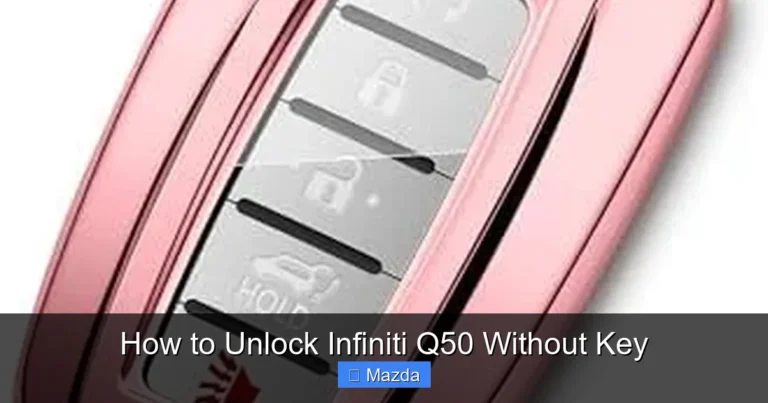 How to Unlock Infiniti Q50 Without Key