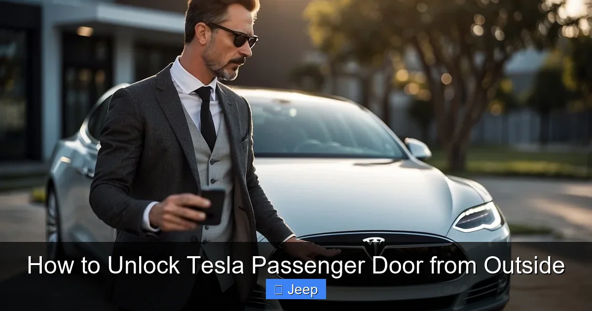 How to Unlock Tesla Passenger Door from Outside