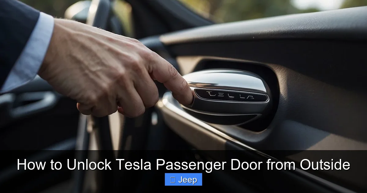 How to Unlock Tesla Passenger Door from Outside