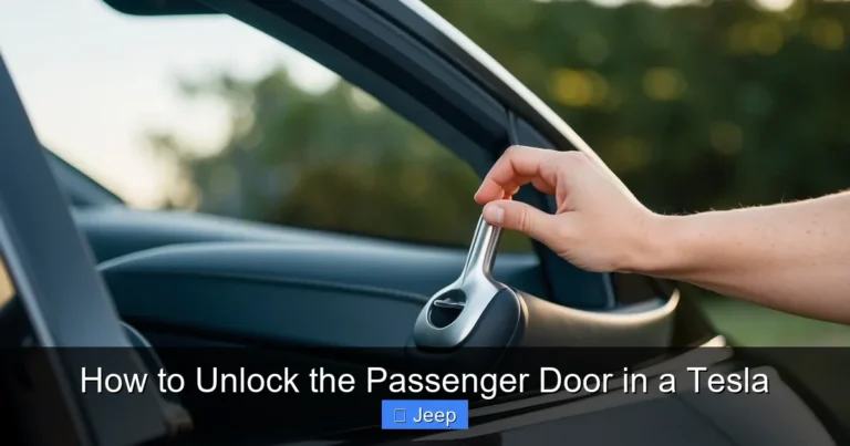 How to Unlock the Passenger Door in a Tesla