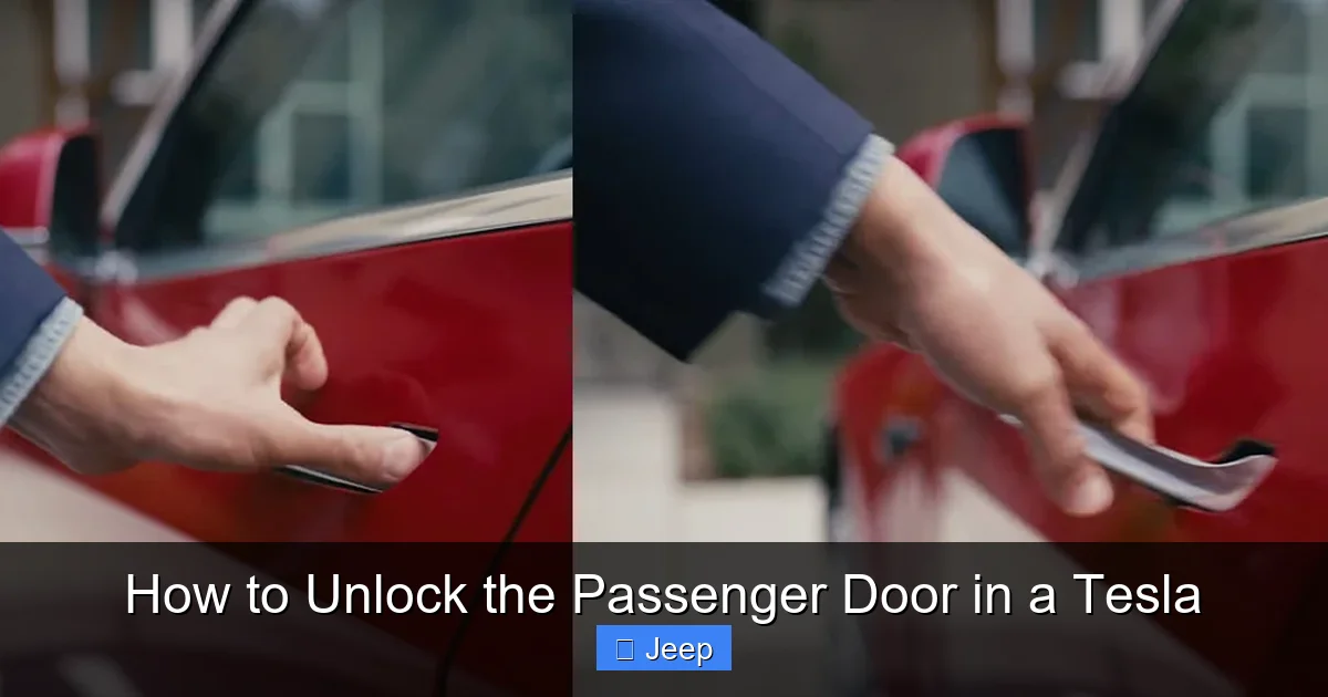 How to Unlock the Passenger Door in a Tesla