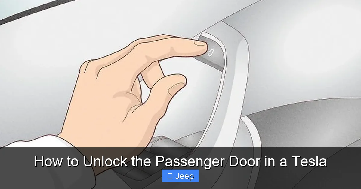 How to Unlock the Passenger Door in a Tesla