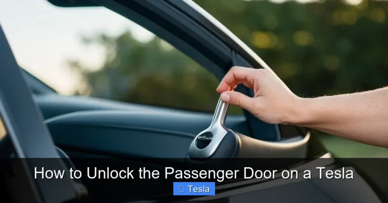 How to Unlock the Passenger Door on a Tesla