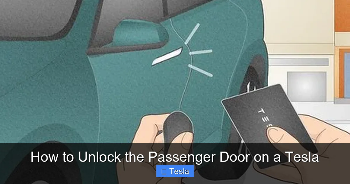 How to Unlock the Passenger Door on a Tesla