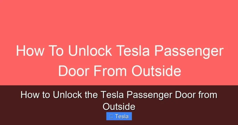 How to Unlock the Tesla Passenger Door from Outside