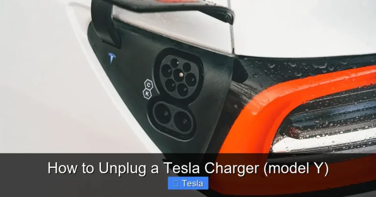 How to Unplug a Tesla Charger (model Y)