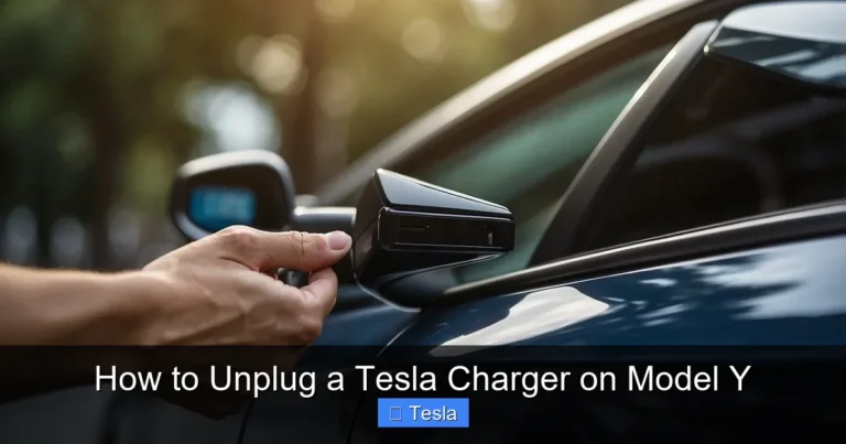 How to Unplug a Tesla Charger on Model Y