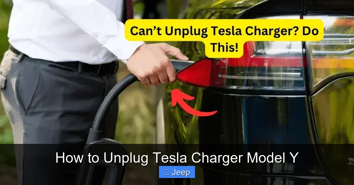 How to Unplug Tesla Charger Model Y