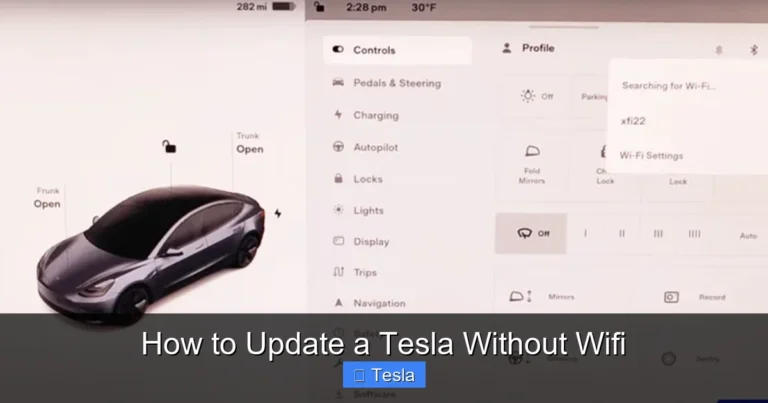 How to Update a Tesla Without Wifi