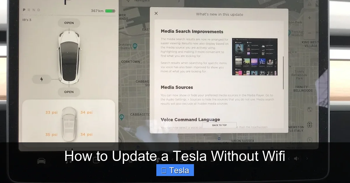 How to Update a Tesla Without Wifi