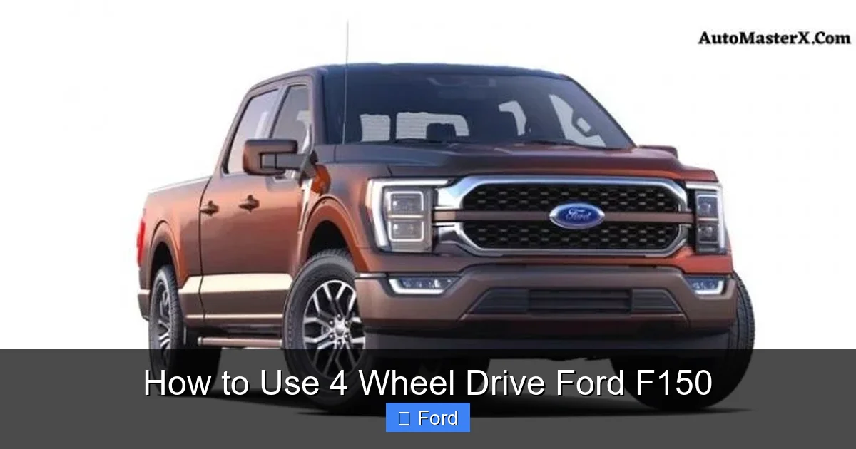 How to Use 4 Wheel Drive Ford F150