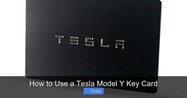 How to Use a Tesla Model Y Key Card