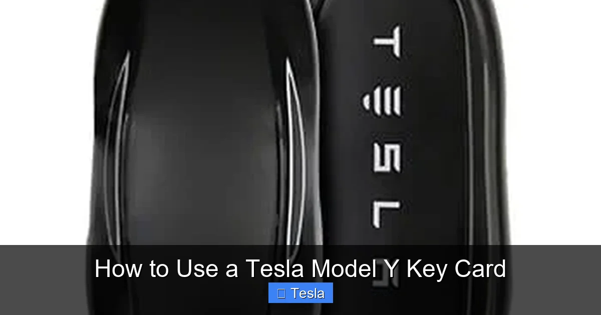 How to Use a Tesla Model Y Key Card