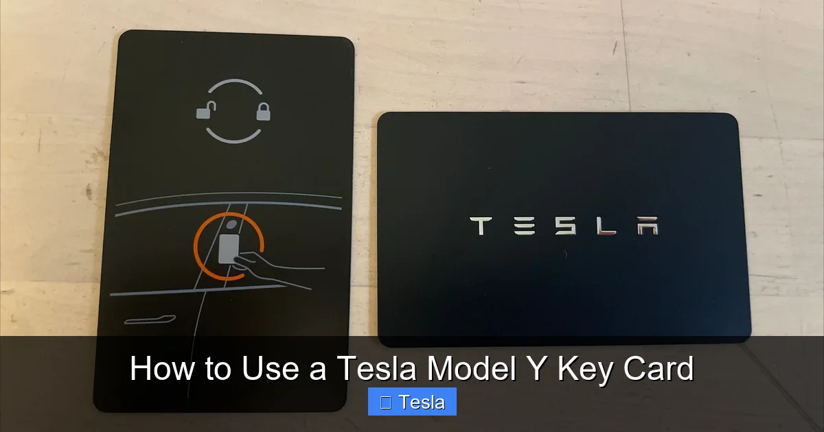 How to Use a Tesla Model Y Key Card