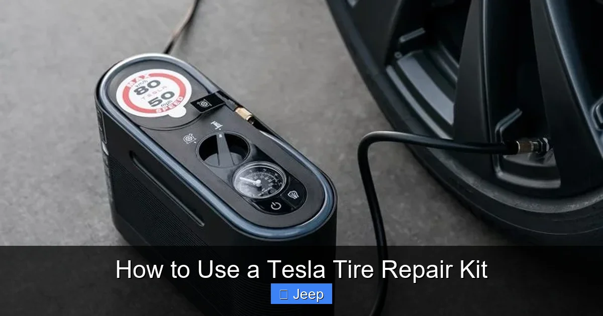 How to Use a Tesla Tire Repair Kit