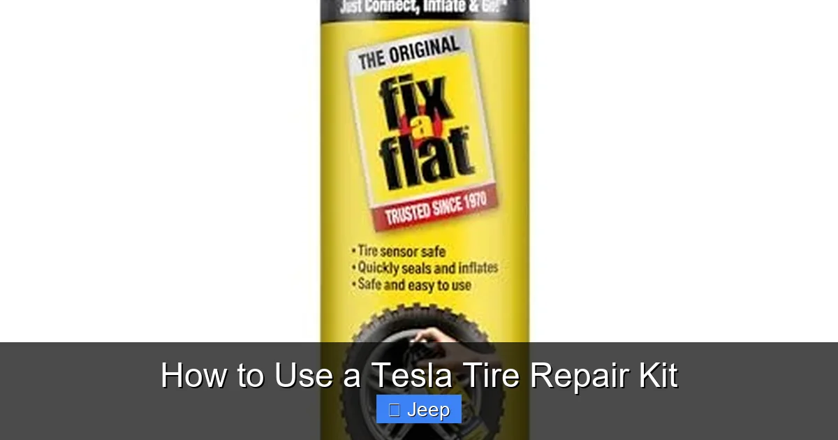 How to Use a Tesla Tire Repair Kit