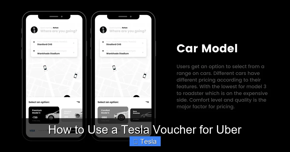 How to Use a Tesla Voucher for Uber
