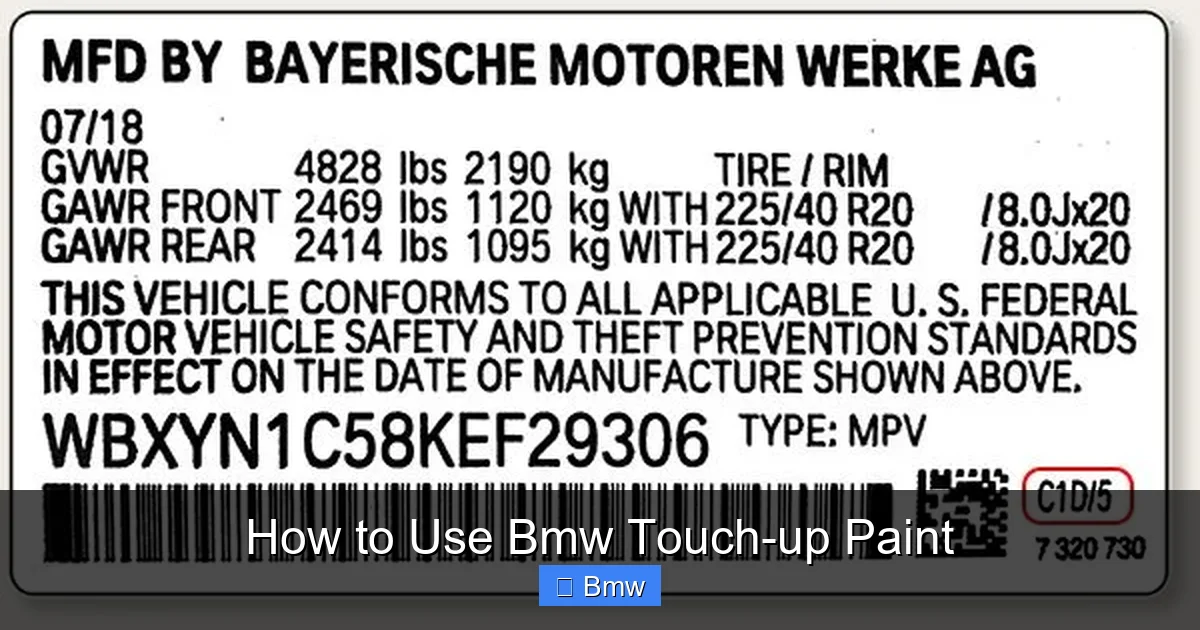 How to Use Bmw Touch-up Paint