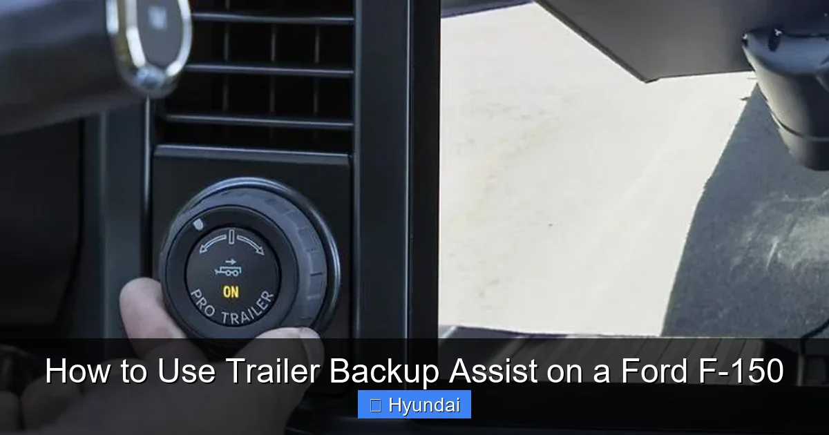 How to Use Trailer Backup Assist on a Ford F-150