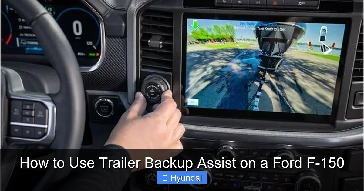 How to Use Trailer Backup Assist on a Ford F-150