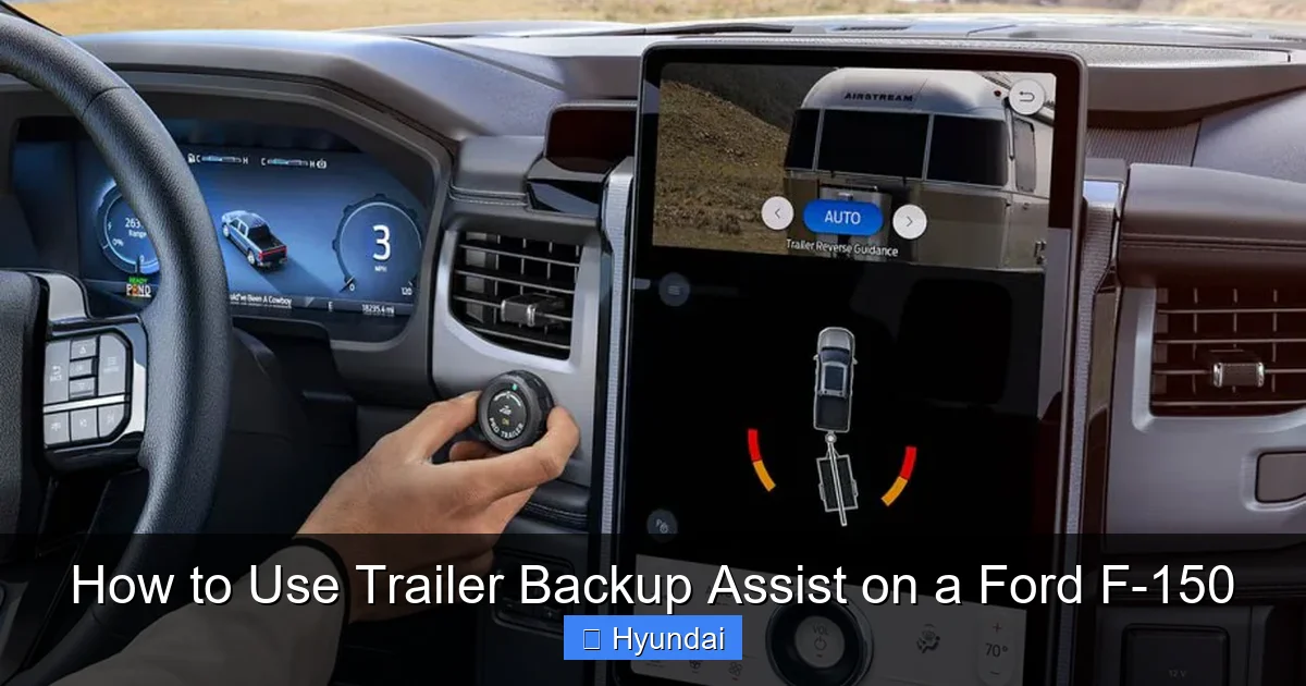 How to Use Trailer Backup Assist on a Ford F-150