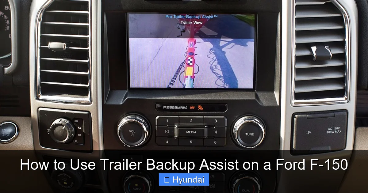 How to Use Trailer Backup Assist on a Ford F-150