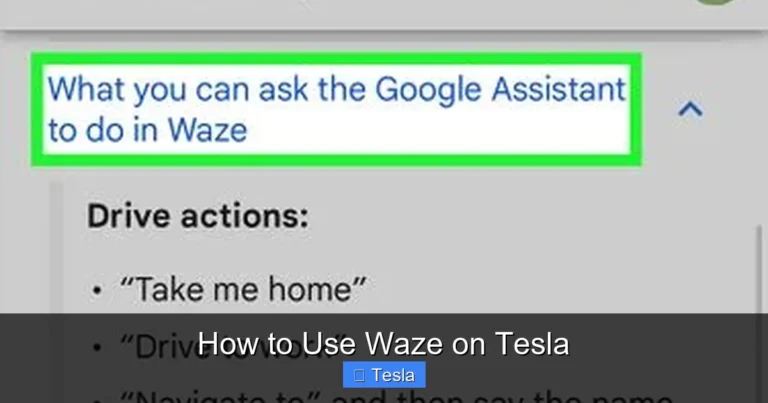 How to Use Waze on Tesla