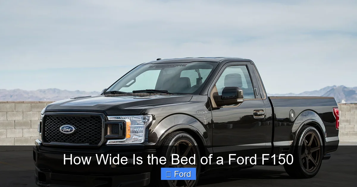 How Wide Is the Bed of a Ford F150