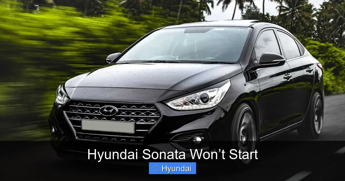 Hyundai Sonata Won’t Start