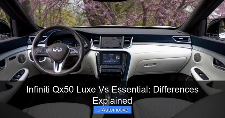 Infiniti Qx50 Luxe Vs Essential: Differences Explained