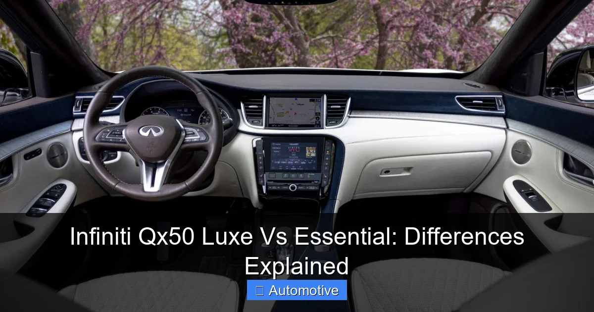 Infiniti Qx50 Luxe Vs Essential: Differences Explained