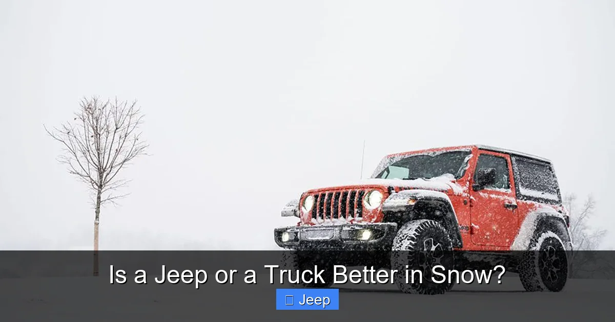 Is a Jeep or a Truck Better in Snow?