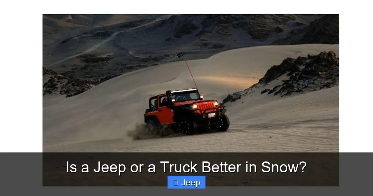 Is a Jeep or a Truck Better in Snow?