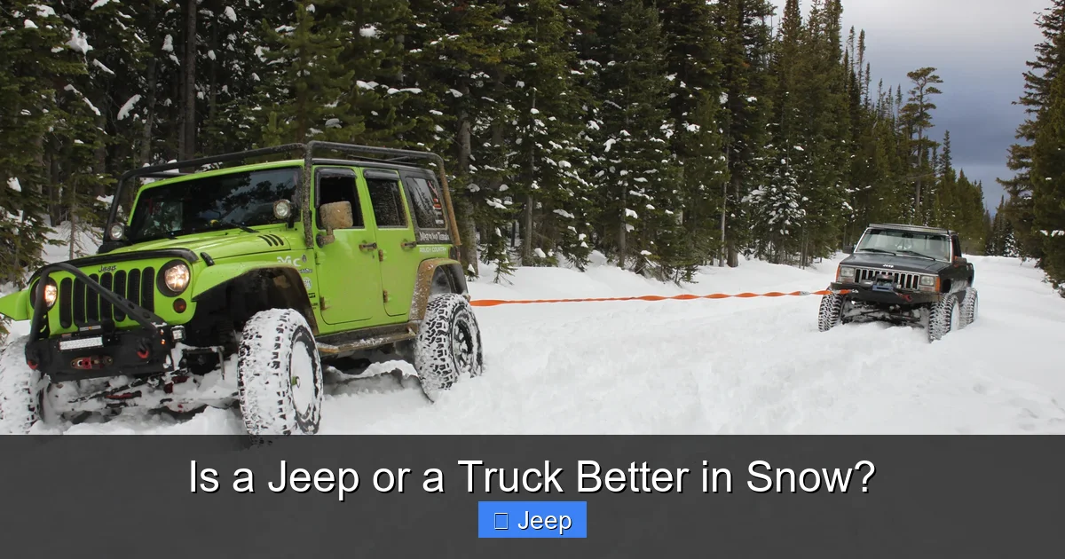 Is a Jeep or a Truck Better in Snow?