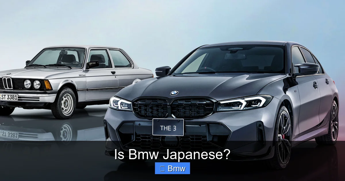 Is Bmw Japanese?