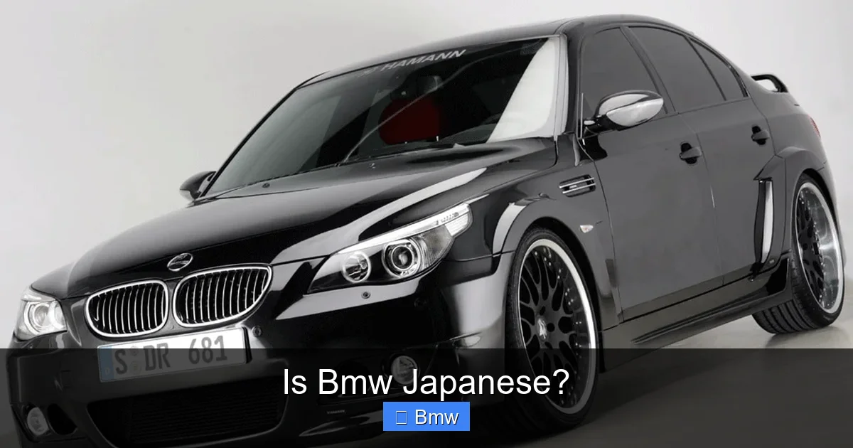 Is Bmw Japanese?