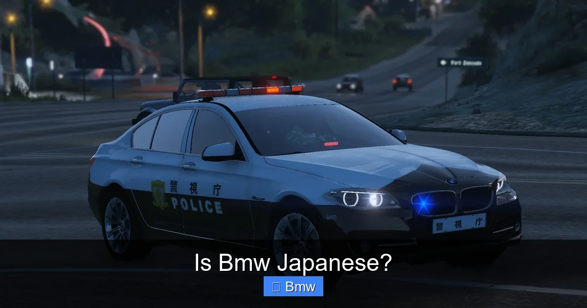 Is Bmw Japanese?
