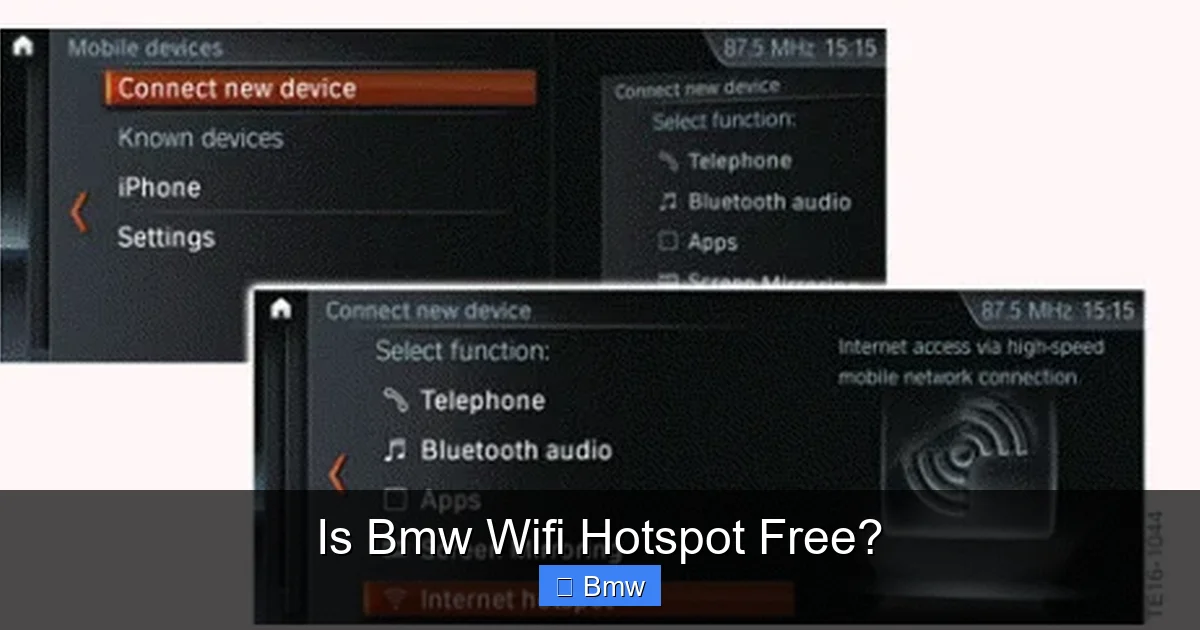 Is Bmw Wifi Hotspot Free?
