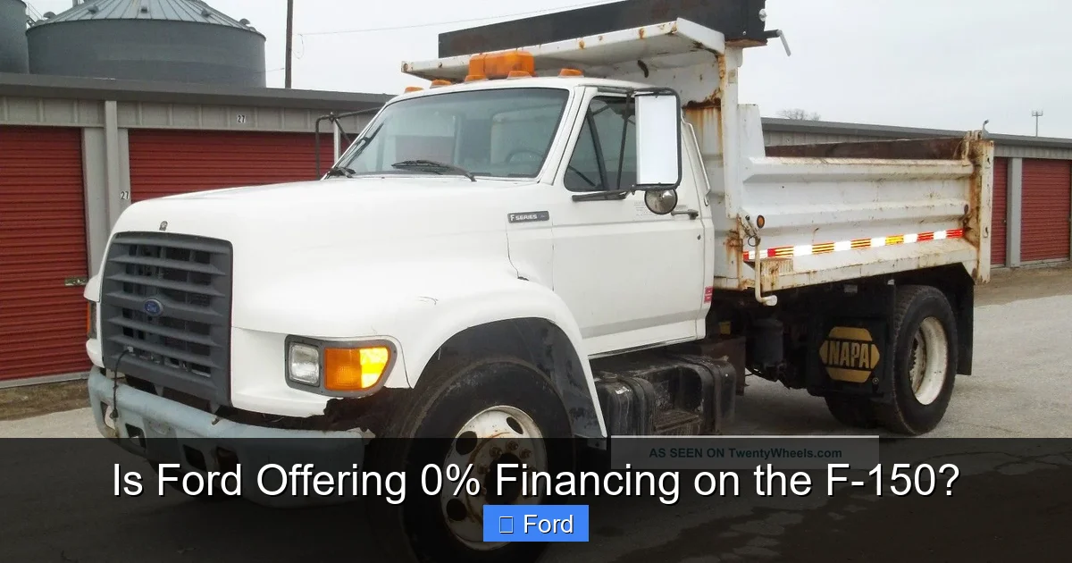Is Ford Offering 0% Financing on the F-150?