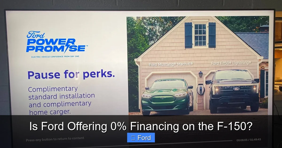 Is Ford Offering 0% Financing on the F-150?