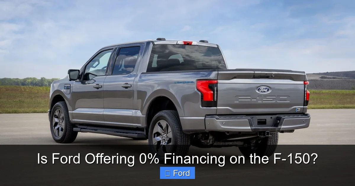Is Ford Offering 0% Financing on the F-150?
