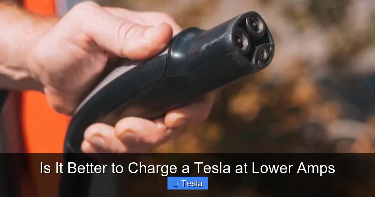 Is It Better to Charge a Tesla at Lower Amps