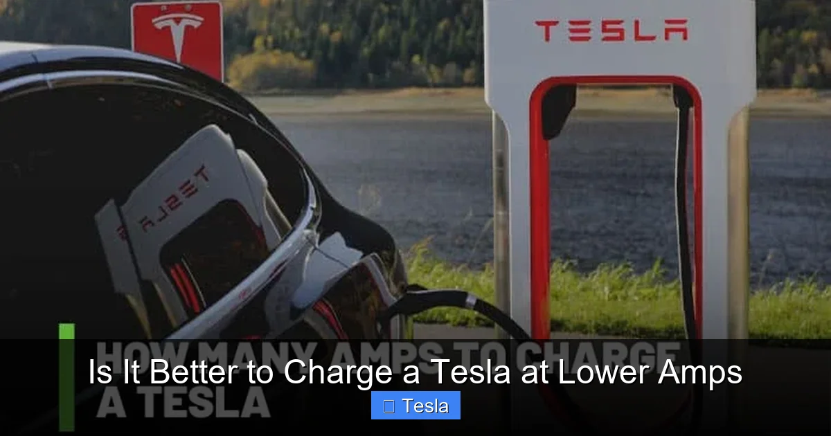 Is It Better to Charge a Tesla at Lower Amps