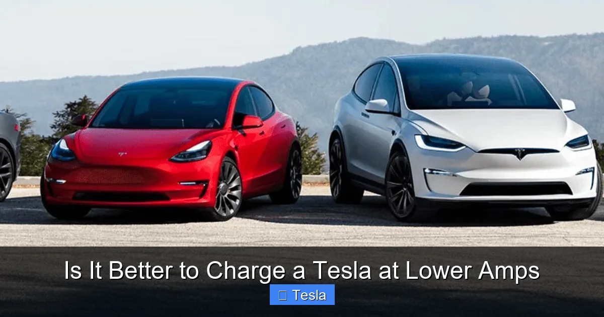 Is It Better to Charge a Tesla at Lower Amps