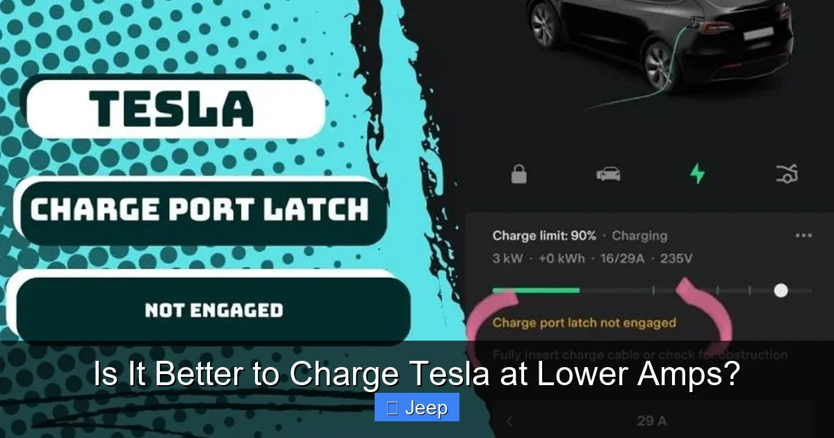 Is It Better to Charge Tesla at Lower Amps?