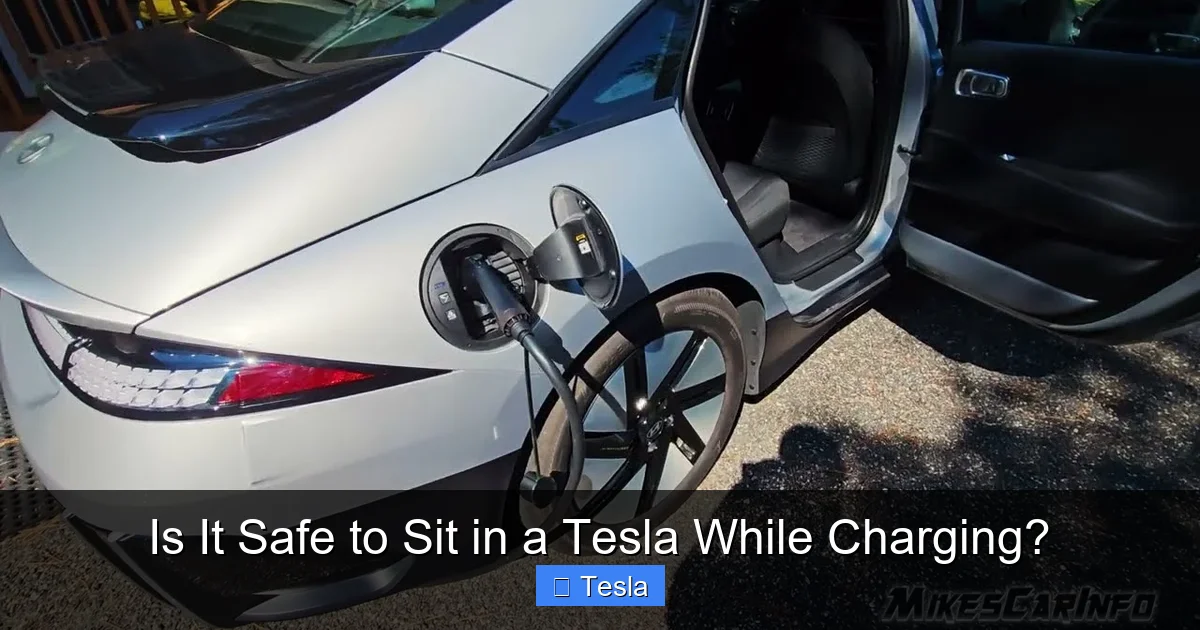 Is It Safe to Sit in a Tesla While Charging?