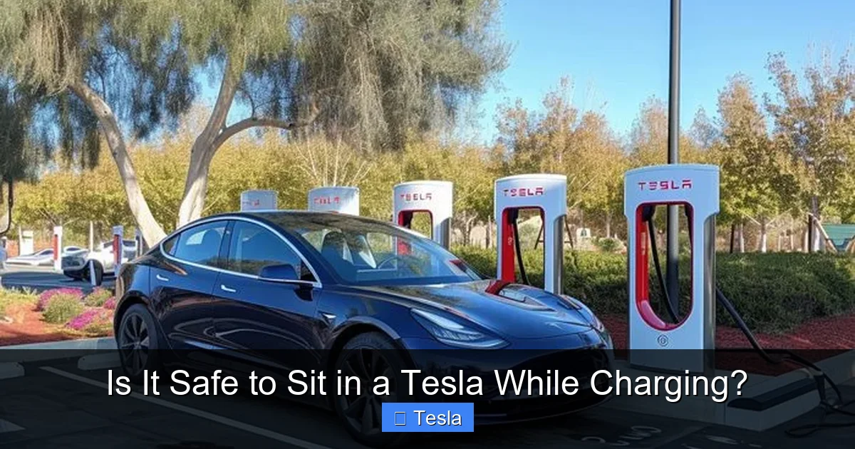 Is It Safe to Sit in a Tesla While Charging?