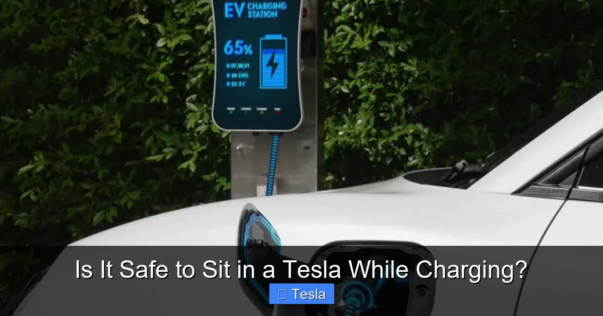 Is It Safe to Sit in a Tesla While Charging?
