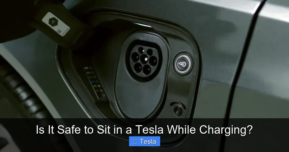 Is It Safe to Sit in a Tesla While Charging?