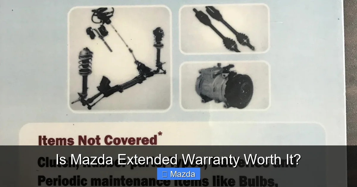 Is Mazda Extended Warranty Worth It?